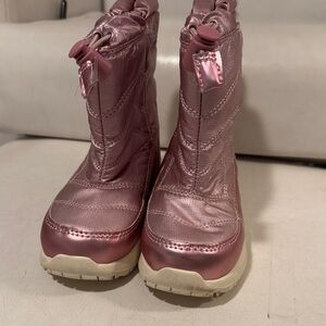 Cat and Jack Pink Metallic Winter Boots